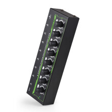 Amplificador de auriculares de 8 canales 19,7 x 5,8 x 3,2 cm negro