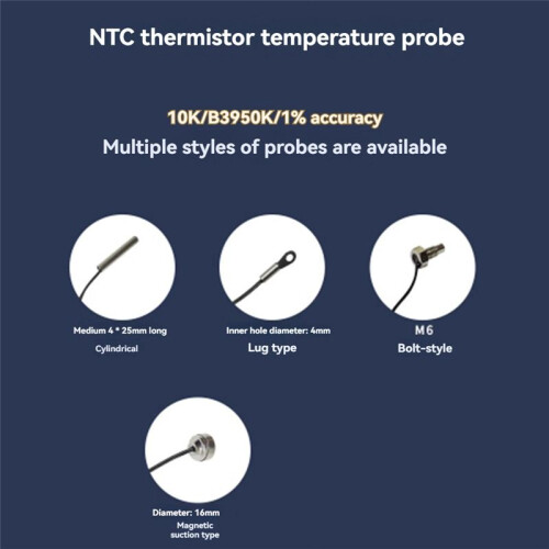 LED Rail Thermostat DC8-24V 2-Way Relay Din Rail Mounted Controller Heating and Cooling Temperature Alarm Controller D 2