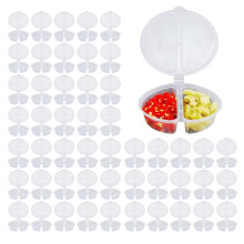 (50PCS) Leakproof Plastic Sauce Box for Work & Travel (50ct)