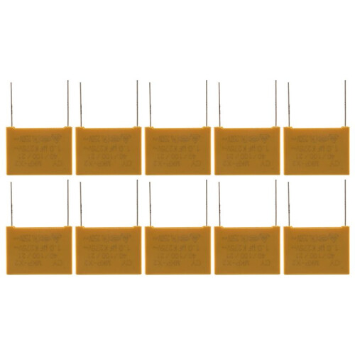 10 Pcs AC 275V 1uF Polypropylene Film Safety Capacitors 1