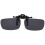 Polarized Rimless Rectangle Gray Lens Flip  Clip  Sunglasses Eyeglass 1