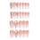Butterfly Pink Fake Nails - Odorless & Comfortable 1