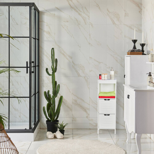 Mobiletto da bagno bianco 1