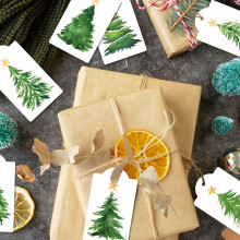 Festive Pine Tree Card Craft Kit - Christmas & New Year