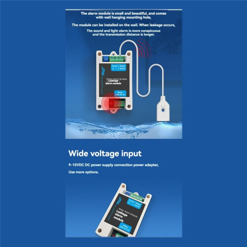 Water Leakage Automatic Shutoff Valve Alarm Water Immersion Sensor Module Cable Household Overflow Alarm Module 2