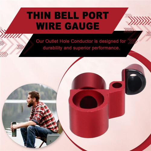 Lua Outlet Hole Conductor Lua Modification Accessories Thin Bell Port Wire Gauge Modification Accessories Red 1