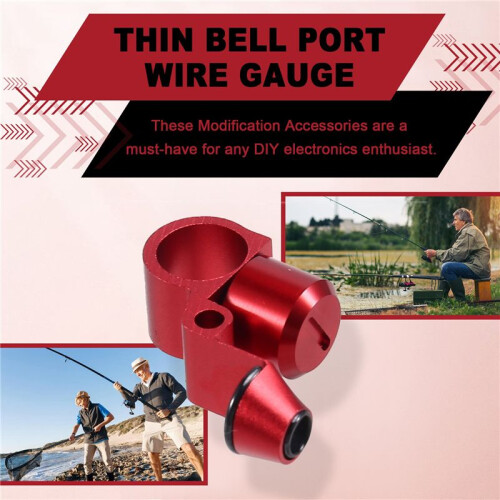 Lua Outlet Hole Conductor Lua Modification Accessories Thin Bell Port Wire Gauge Modification Accessories Red 2