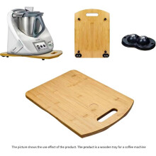 For TM5 TM6 Wooden Coffee Machine Sliding Tray Coffee Pot Placement Wooden Tray