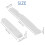 6 String Acoustic Guitar Bone Bridge Saddle and Nut and 6pcs Ebony Guitar Bridge Pins White+Black 7