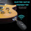 UHF Guitar Wireless System Transmitter Receiver Built-in Rechargeable 9