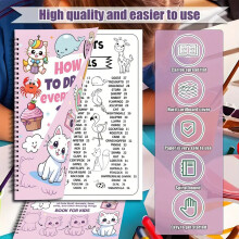 Kids DIY Coloring Book & Bookmarks