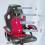 Ergonomic High Back Mesh Leather Gaming Chair Red 3