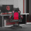 Ergonomic High Back Mesh Leather Gaming Chair Red 5
