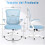 Ergonomic Mid-Back Office Desk Chair Blue 2