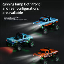 TRASPED RC Off-Road  Truck 1/64 Telecomando Modello di Auto da Arrampicata 2.4G Telecomando Giocattolo Veicolo Arancione Blu