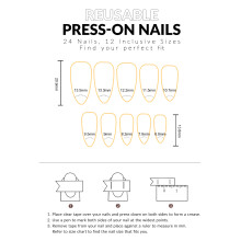 Strawberry Print Pink Stick-on Nails - Durable & Stylish