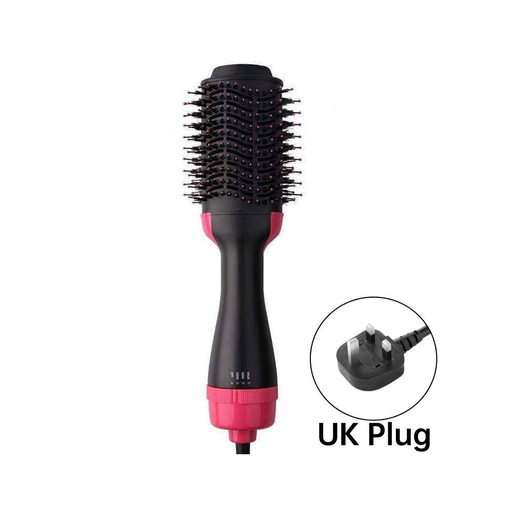 (UK) Dryer Hair Electric Hot Ait Brush Curler Roll Hair Straightener Comb Hairdryer