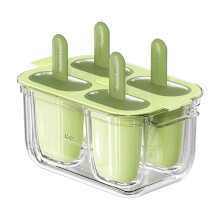 (Green) Easy-Release Popsicle Molds for Ice Cream & Yogurt