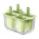 (Green) Easy-Release Popsicle Molds for Ice Cream & Yogurt 1