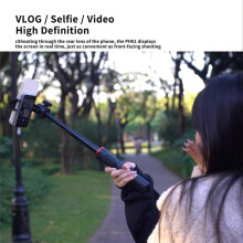 PT001 Magnetisk Telefon Selfie-Skärm för Telefon Bakkamera Selfie Vlog Live Monitor för Android-Telefoner