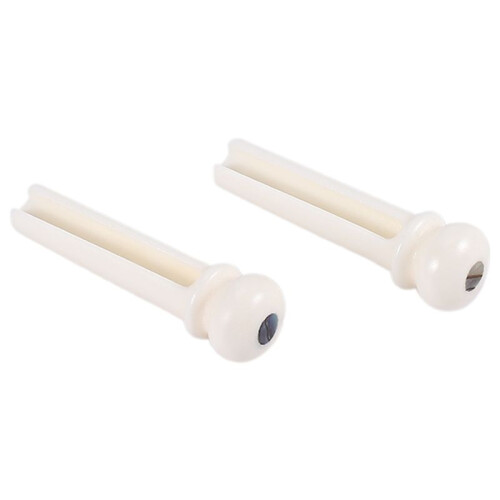 6Pcs Real Bone Material Acoustic Guitar Bridge Pins With Pearl Shell Dot 2