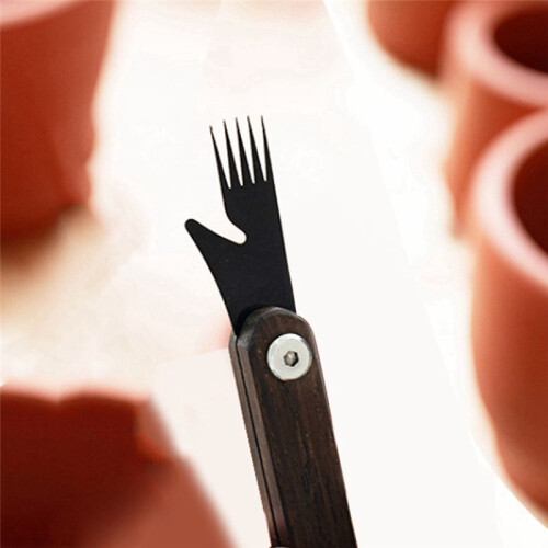 Portable Student Ceramic Knife-Multifunctional DIY Ceramic Tool, Texture Punching & Cutting Knife 1