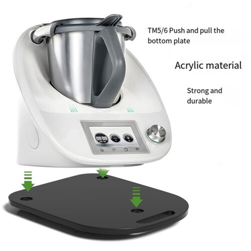 Food Processor Sliding Board Kitchen Appliances Countertop Storage Moving Sliders Machine Accessory Acrylic Texture A 2