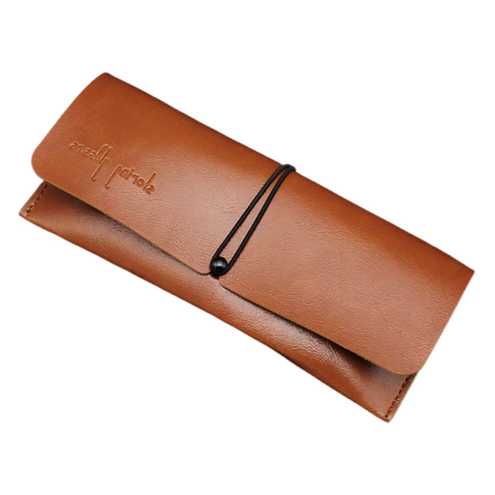 Dachuang Beauty (Brown) Pu Leather Sunglasses Pouch & Lanyard - 50 Char