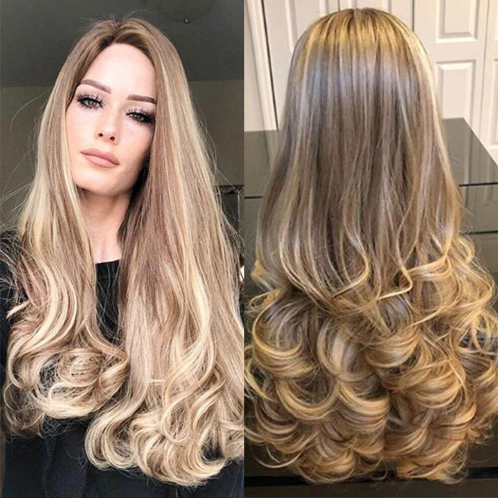Dachuang Beauty Curly Blonde Wig For Women - Thick Long Curls
