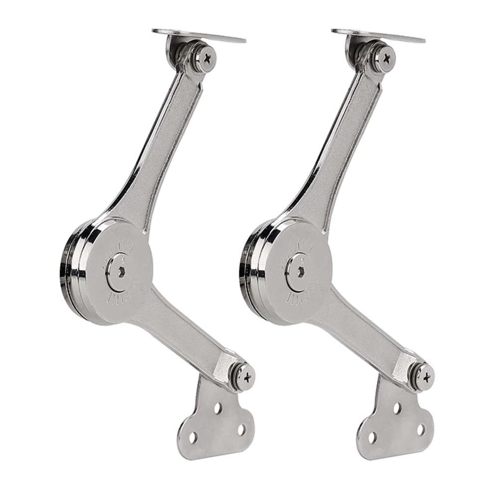 2Pcs Heavy Duty Lid Support Hinges Soft Close Folding Lid Stay Hinge Keep Lid Hinge Open For Cabinet Kitchen Wardrobe 6443564826213