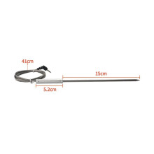 Vervanging van 4 Vleessondes voor -Thermometers TP20 TP17 TP16 TP08S TP07 TP06, met 4 BBQ-Sondehouderclips