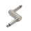 Z-Effect Adapter Guitar Effects Pedal Coupler Male to Male Offset Plug Adapter Cylindrical Threaded Adapter 3