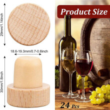 90Pc Wine Bottle T Shaped Wooden Stopper for Wine Wooden Stopper Wine Stopper Reusable Wooden Stopper and Wine Stopper