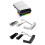 For PS5 Slim/Pro Stand with Light Modes, 4 USB Hubs - Enhanced Storage & Display White 4
