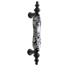 (201) Vintage Black & White Cupboard Handles for Kitchen