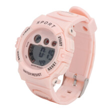 Pink digitale Kinderuhr CR2032, 200 mAh, 43,7 mm