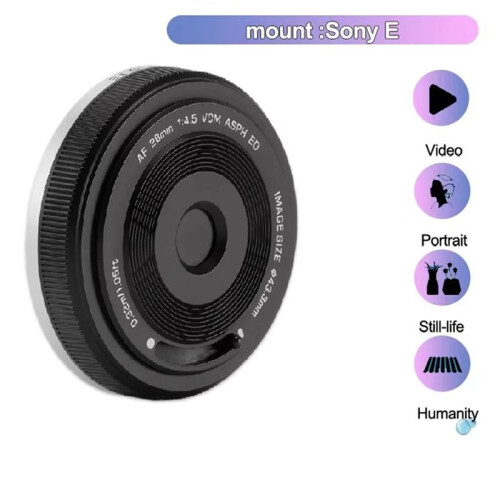 28mm F4.5 Full-Frame Fixed Focus Pancake Lens for  FE Micro-Single Camera Autofocus 2