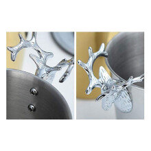 2X Stainless Steel Ice Buckets,Deer Handle,Insulated Ice Bucket,Wine Buckets Champagne Bucket for Paties And Bar(S)