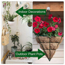 Plafondhaken voor Hangende Planten, Zware Metalen Muurhangers voor Plantenbakken, Inclusief Professionele Gipsplaatankers 8-Pack