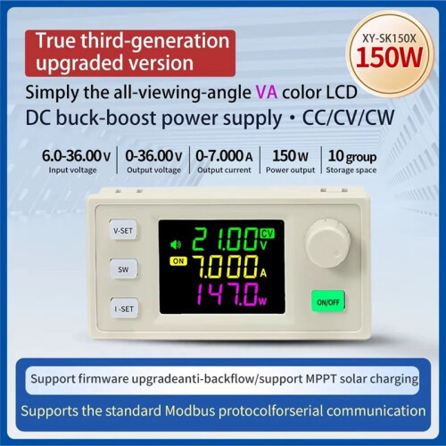 SK150X  Adjustable Voltage Regulated Power Supply+Remote 150W Constant Voltage Constant Current Solar Charging Module 2