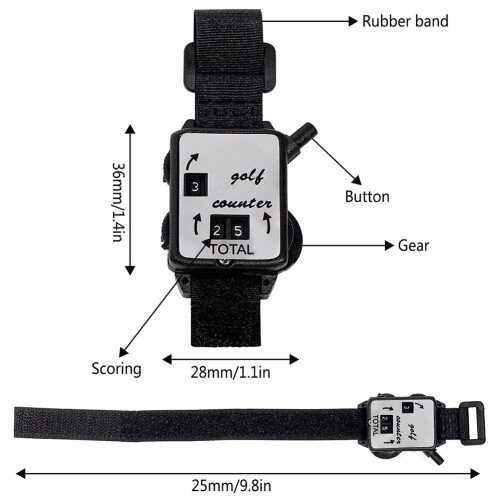 3 Pcs  Score Counter,   Stroke Counter Watch with One Touch Reset  Count Scorer Scoring Keeper 2