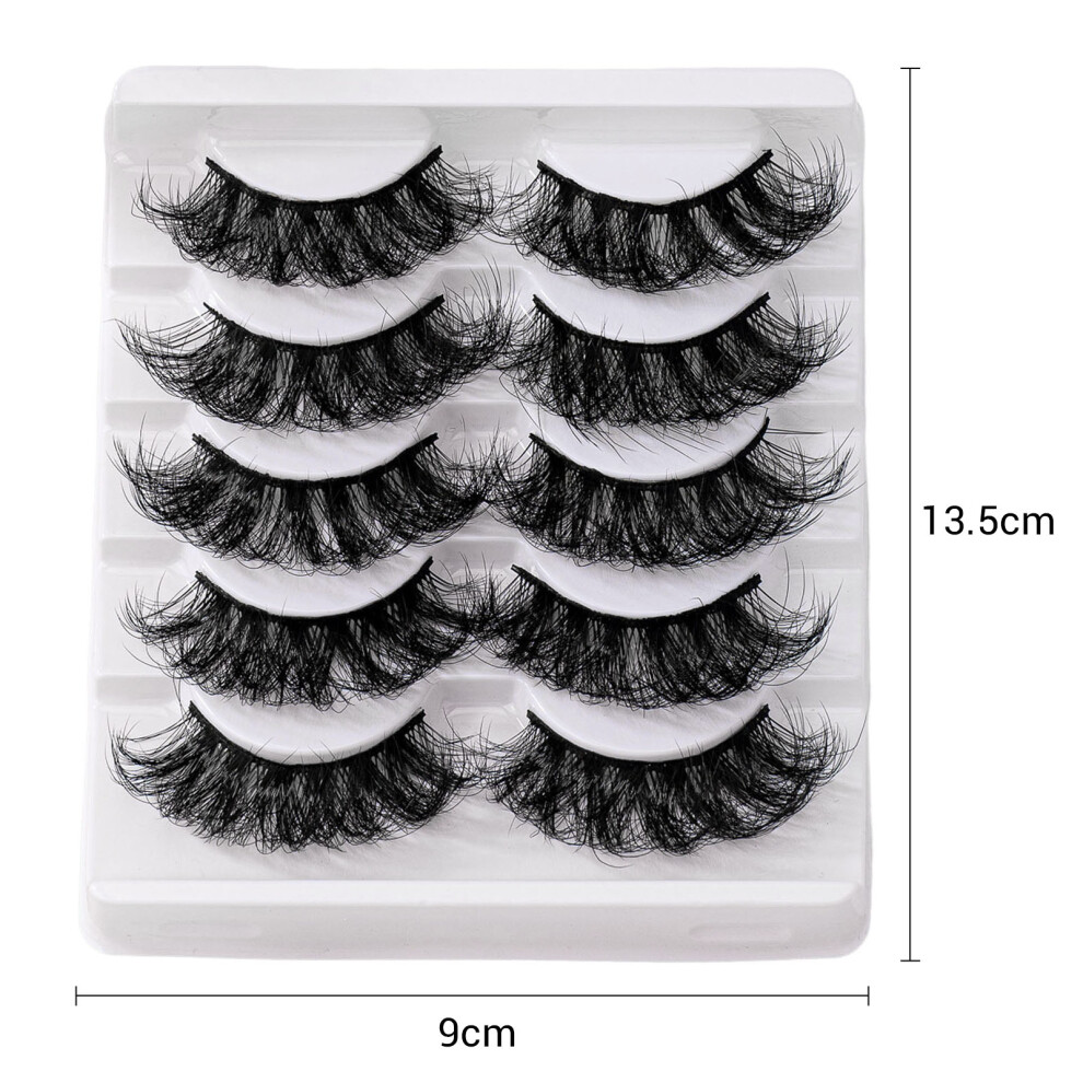 Dachuang Beauty 5 Pairs Soft False Eyelashes For Party Makeup