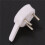 60 Pcs Plastic Heavy Wall Picture Frame Hooks Hangers 3-Pin Small White 4