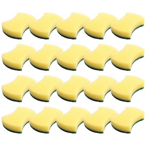 160 PCS Cleaning Scrub Sponge for Kitchen Tableware Bathroom Car Wash Scrub Sponge Pad 2