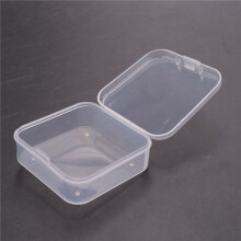 2X Scatola Portaoggetti Piccola in Plastica Trasparente con Coperchio A Cerniera per Accessori, Artigianato, Materiale Didattico, Viti, Trapani