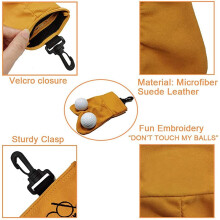 Golfbal Opbergtas, Draagbare Golfbal Carrier Pocket Houder Tas, Don'T Touch My Grappige Sluiting Snap Prank Golftas