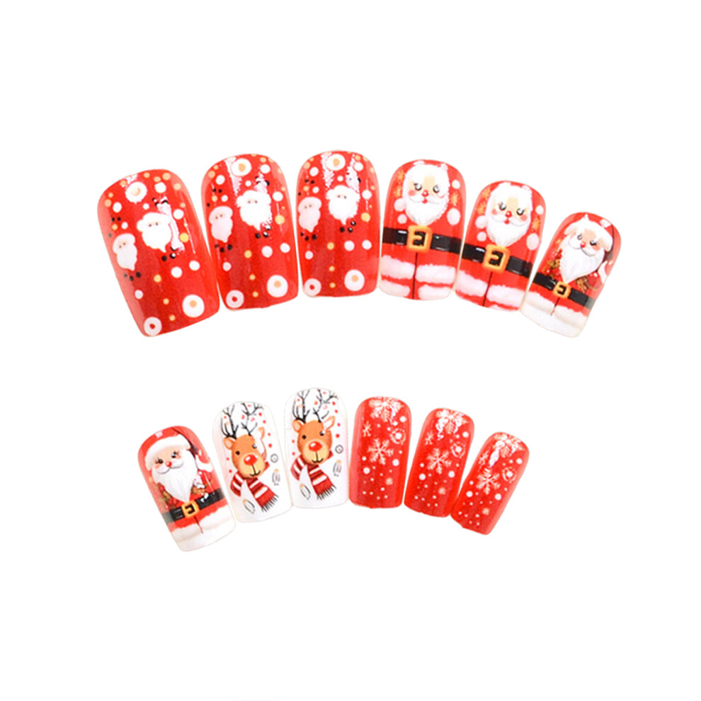 Zhouq-Outdoors Festive Press-On Nails For Manicure Lovers