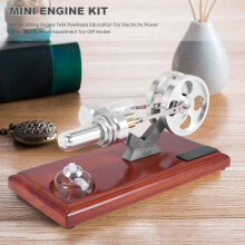 HeißLuft Stirlingmotor, DoppelschwungräDer, Bildungsspielzeug, ElektrizitäT, Stromgenerator, Wissenschaftsexperiment, Spielzeug, Geschenkmodell