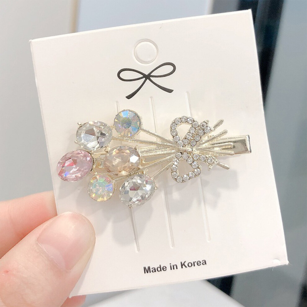 Dachuang Beauty (Ak4001) Korean Pearl Hair Clip - Bowknot Side Clip For Women