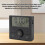 LED Electronic Clock with Alarm, Temp, Date, Week, Black 3
